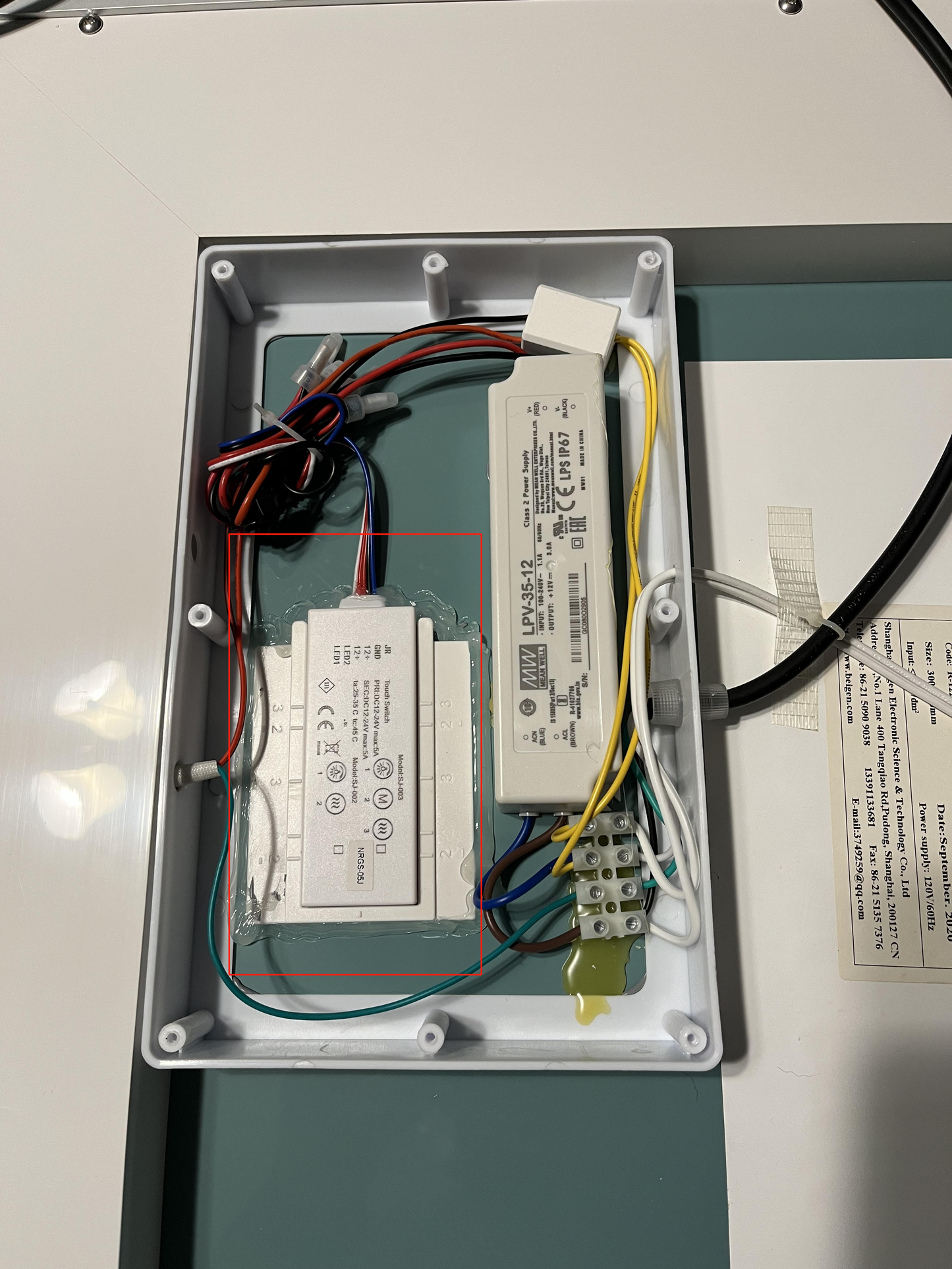 LED MIRROR SWITCH