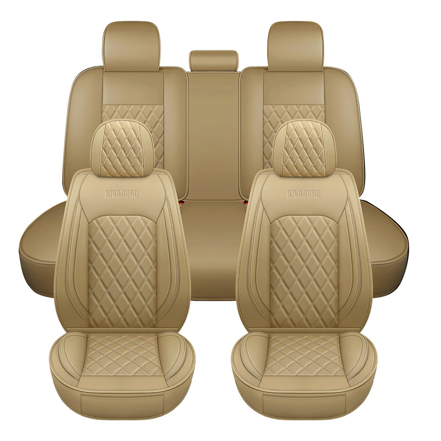 Kivaguru Car Seat Covers - Universal Non-Slip Cushion Protectors