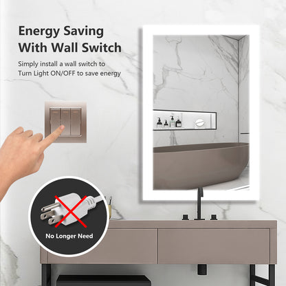 Envy36"X48"O-Square Wall Mounted Backlit LED Mirror
