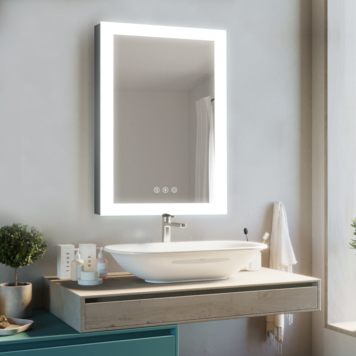 Envy24"X36"T-LED Lighted Bathroom Makeup Mirror