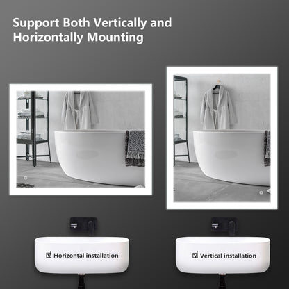 Envy28"X36"O-Square Wall Mounted Backlit LED Mirror