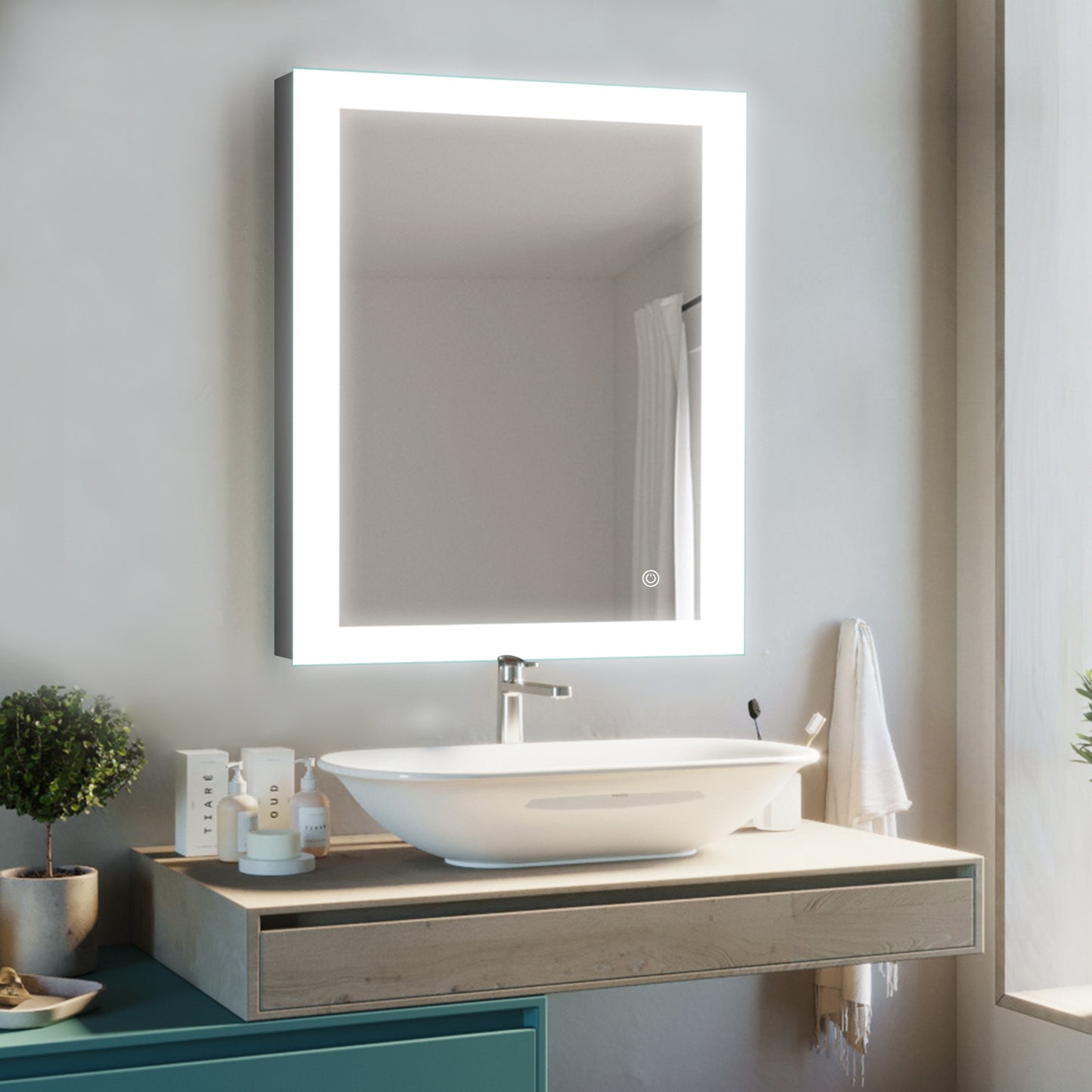 Envy28"X36"O-Square Wall Mounted Backlit LED Mirror