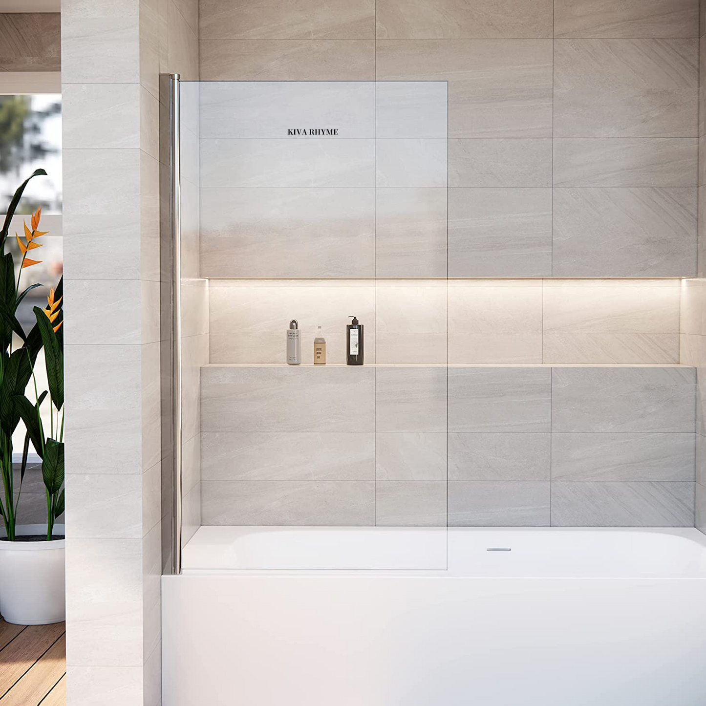 KIVA RHYME High Quality Glass Bath Screen