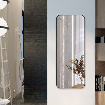 18*48 Framed Bathroom Mirror, Rectangular Mirror With Horizontal Or Vertical Wall Mounted Design