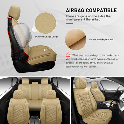 Kivaguru Car Seat Covers - Universal Non-Slip Cushion Protectors