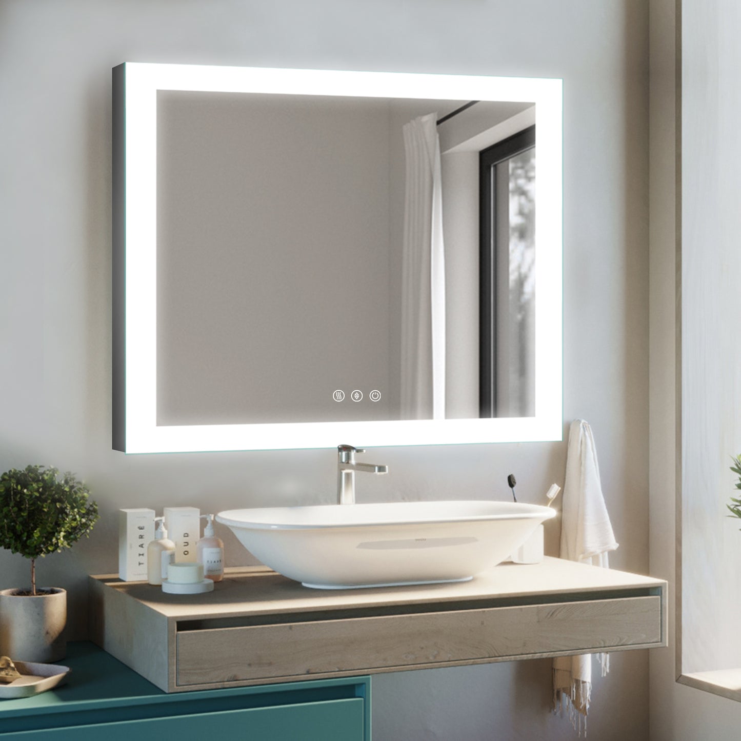 Envy36"X48" T-LED Lighted Bathroom Makeup Mirror
