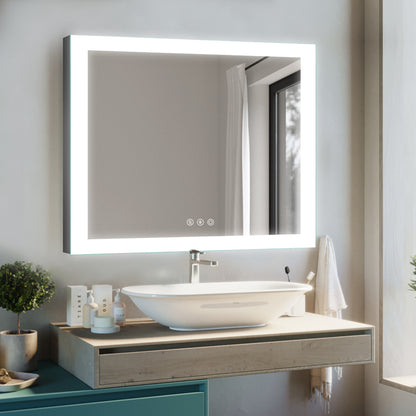 Envy36"X48" T-LED Lighted Bathroom Makeup Mirror