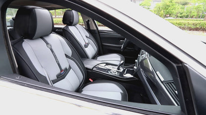 Kivaguru Universal Leather Car Seat Covers with Non-Slip Backrest Protection